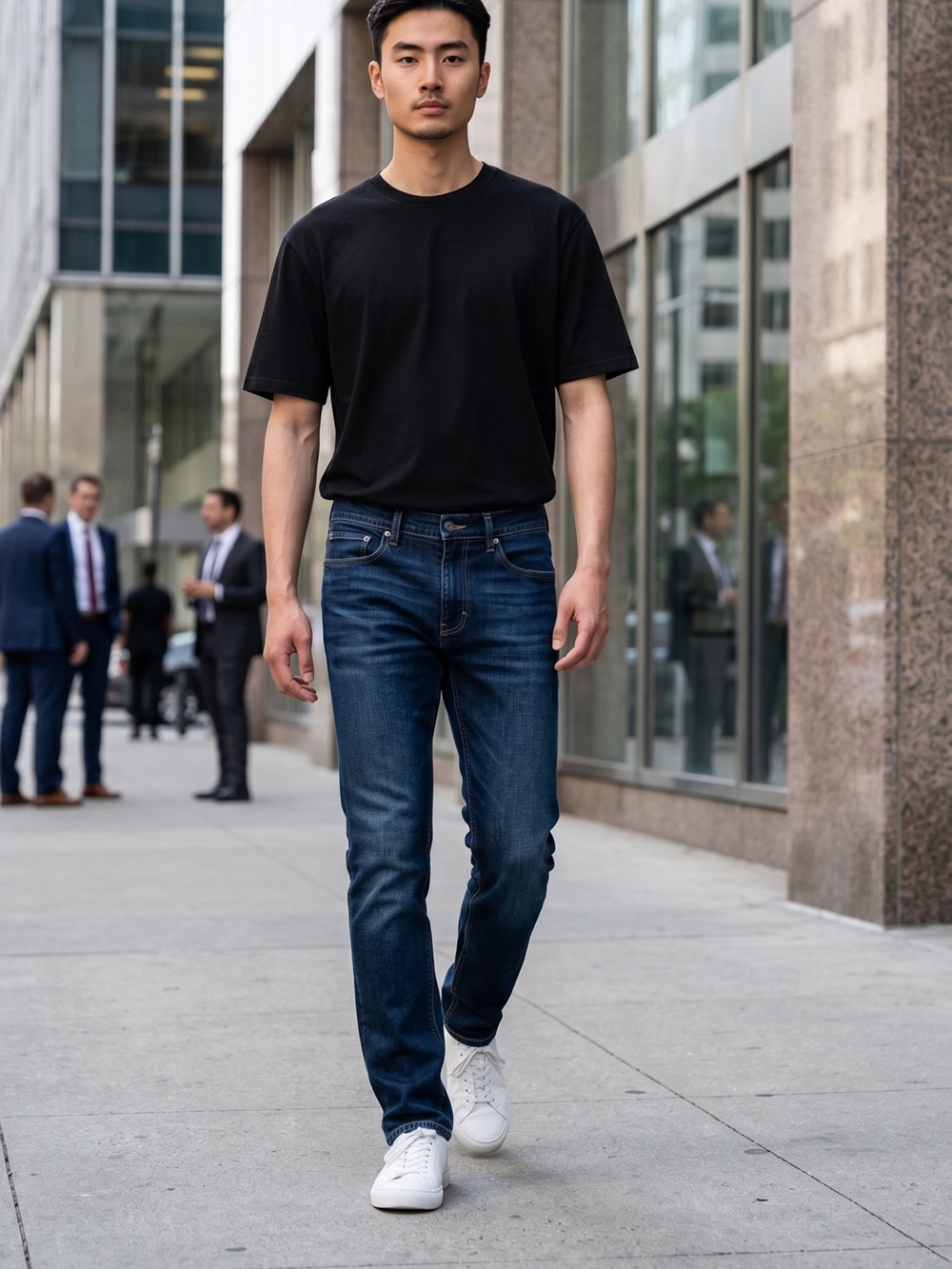 Goodfellow & Co Blue Slim Jeans with Natural Fading